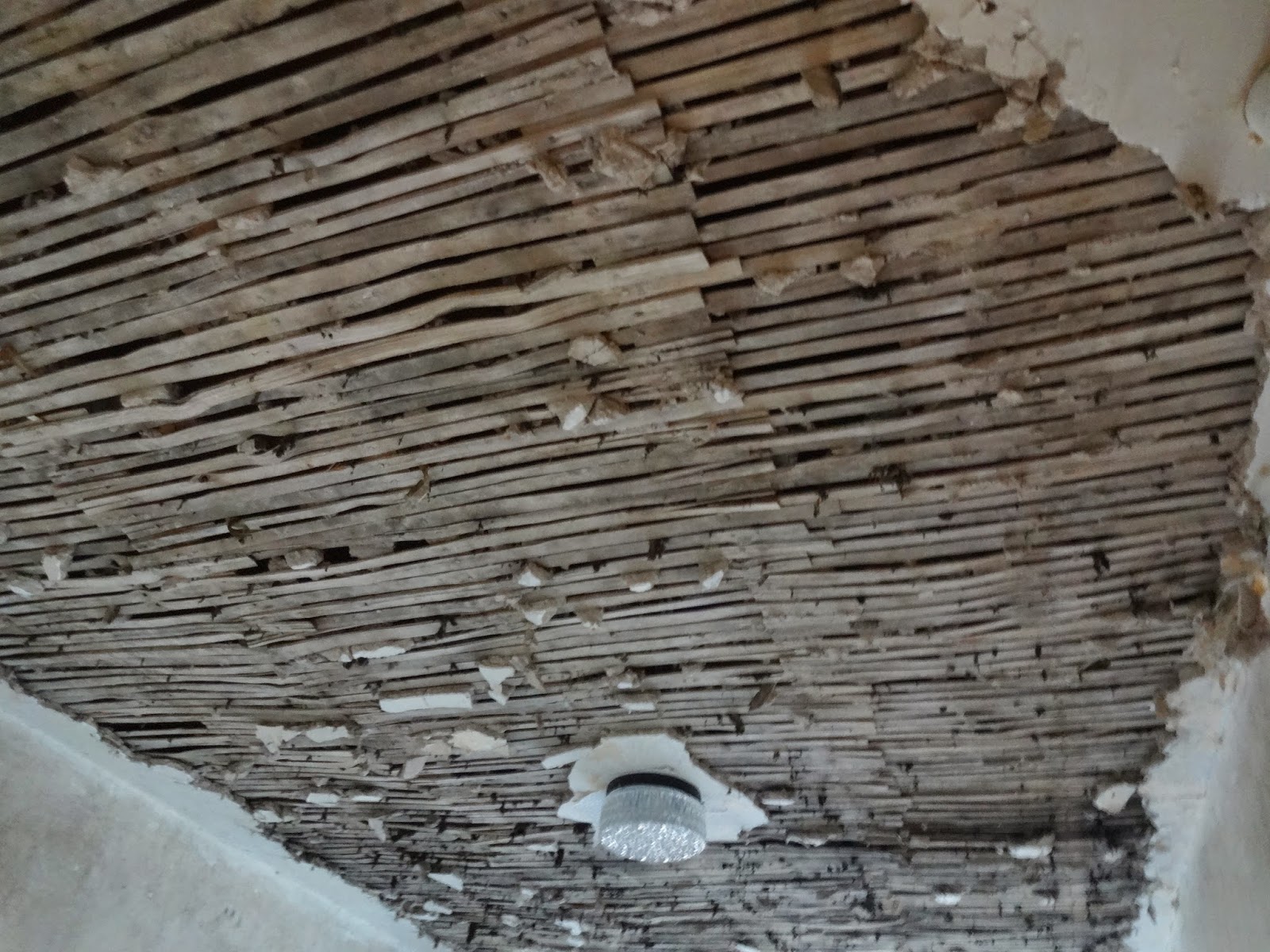 Removing Lath And Plaster Ceiling Part 2 Kezzabeth Diy